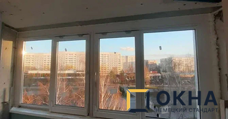 Остекление балкона под ключ